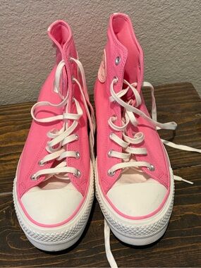 Converse Pink High-Top Sneakers